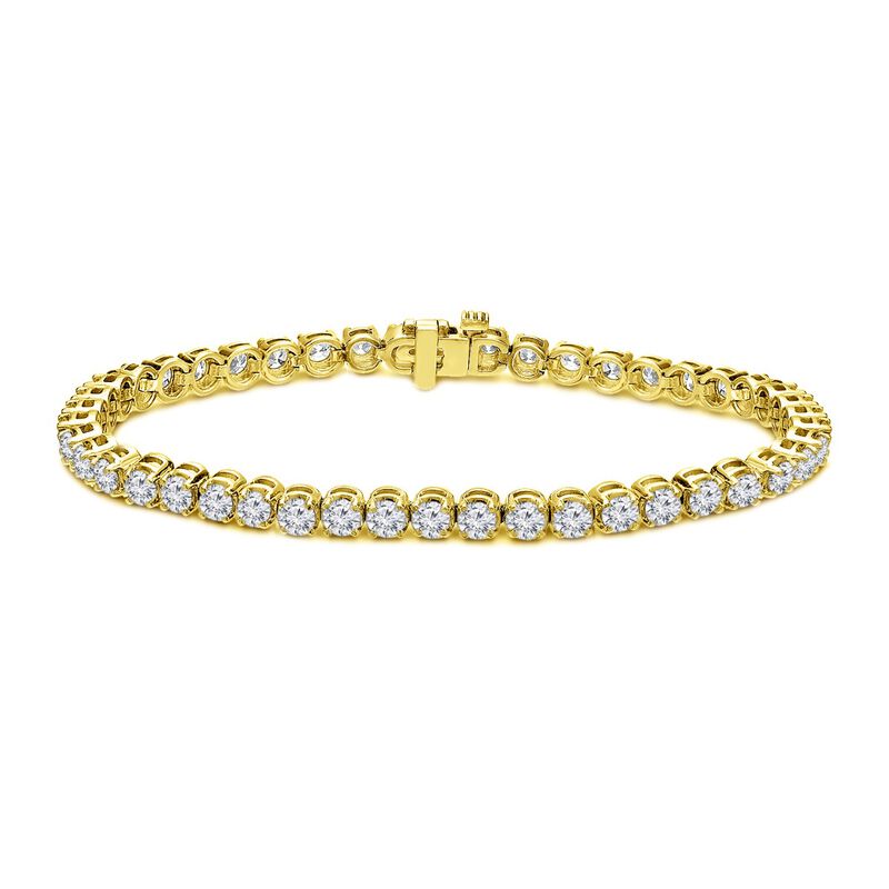 6ct Lab Diamond Gold Tennis Bracelet