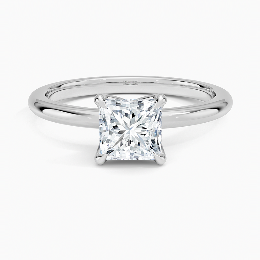 1ct Princess Cut Solitaire Diamond Wedding Ring