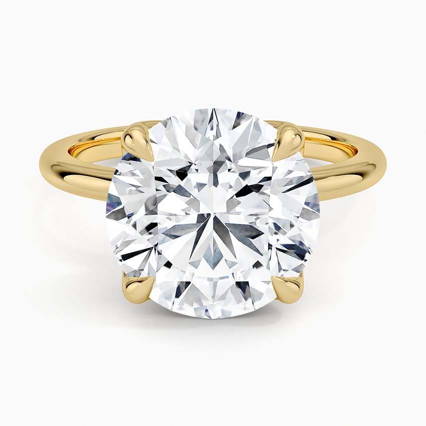 5ct Round Cut Solitaire Diamond Wedding Ring