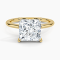 3.5ct Princess Cut Solitaire Diamond Wedding Ring
