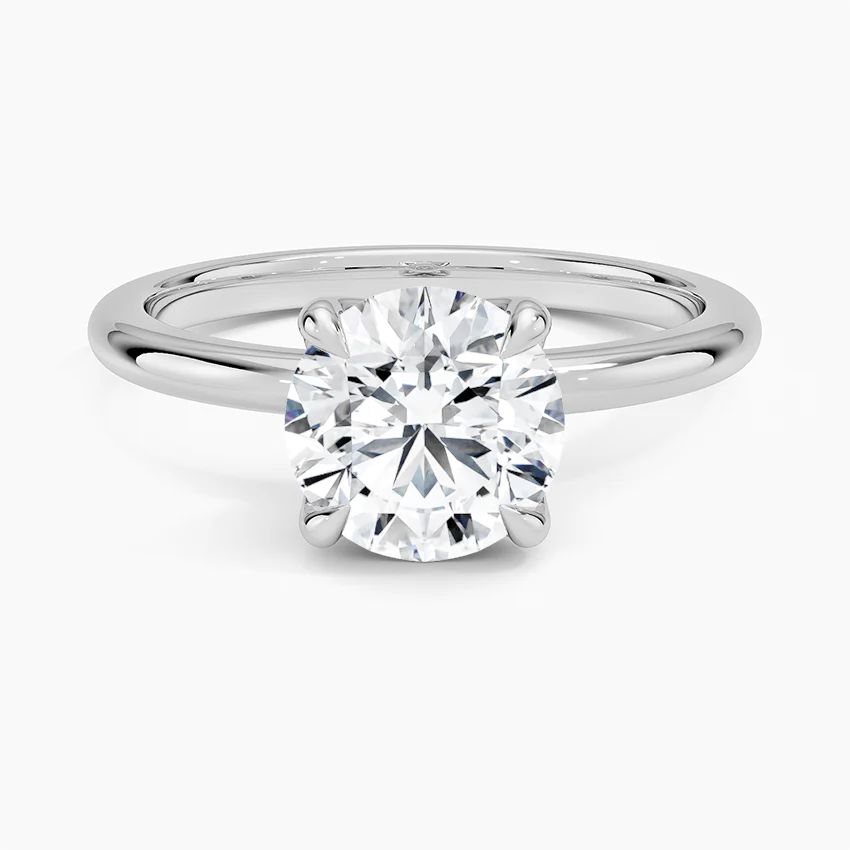 1.5ct Round Cut Solitaire Diamond Wedding Ring
