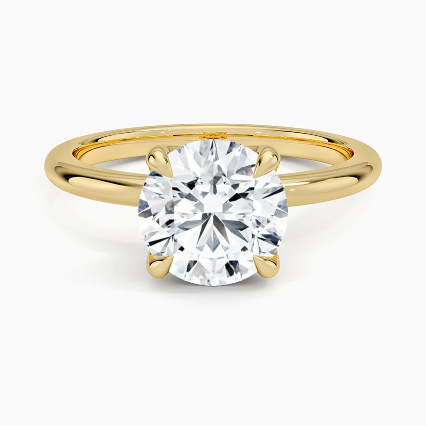 2ct Round Cut Solitaire Diamond Wedding Ring