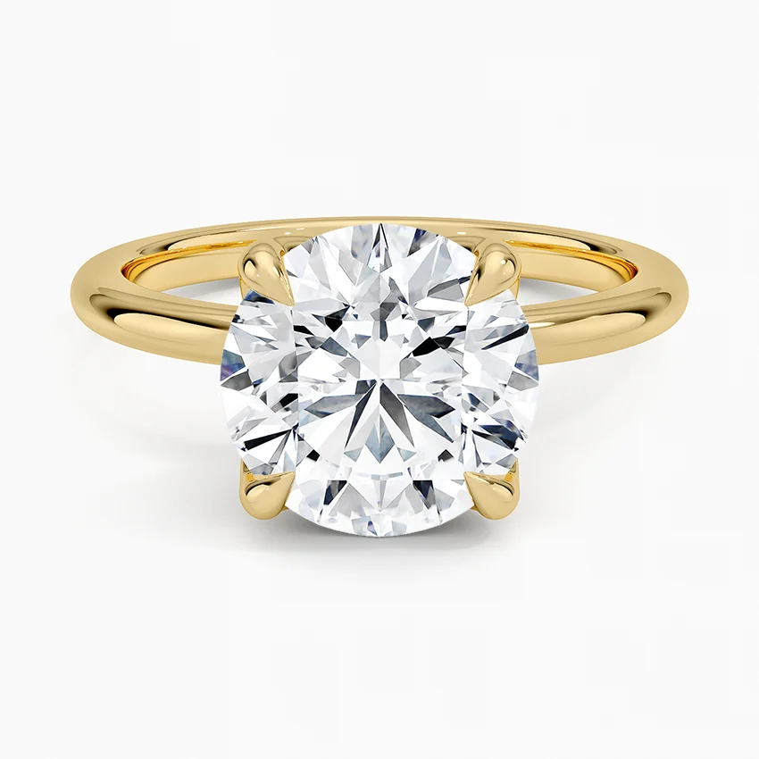 3.5ct Round Cut Solitaire Diamond Wedding Ring