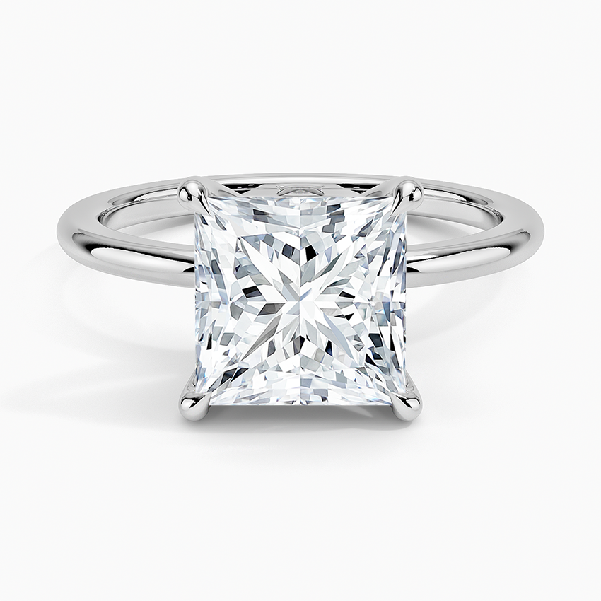 2.5ct Princess Cut Solitaire Diamond Wedding Ring