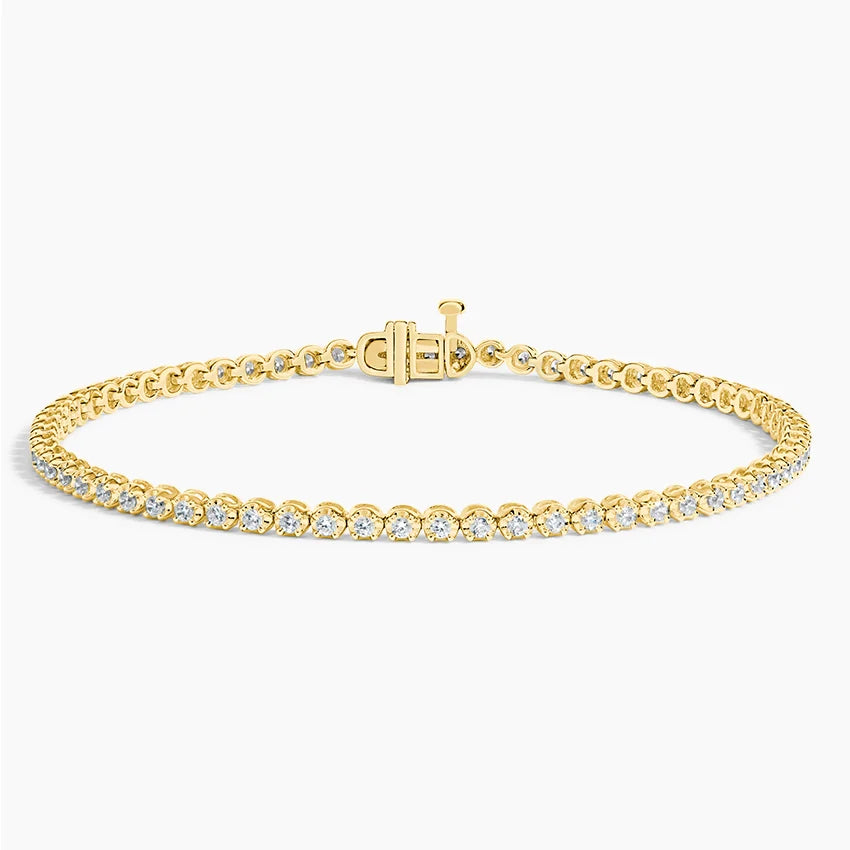 1ct Lab Diamond Silver Tennis Bracelet