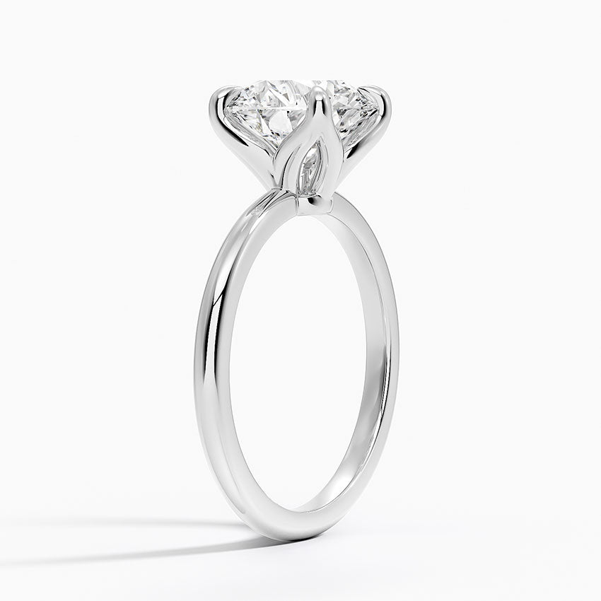 2.5ct Round Cut Solitaire Diamond Wedding Ring