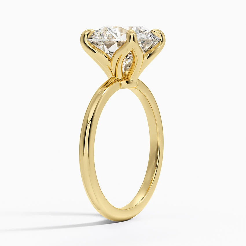 4.5ct Round Cut Solitaire Diamond Wedding Ring