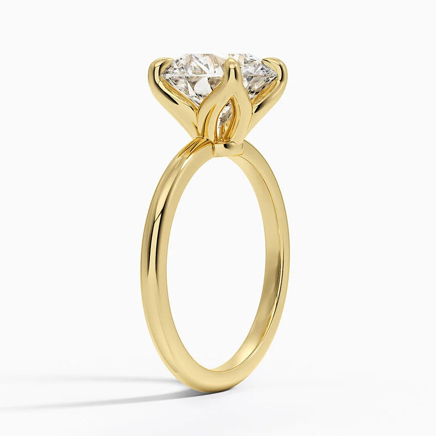 3.5ct Round Cut Solitaire Diamond Wedding Ring