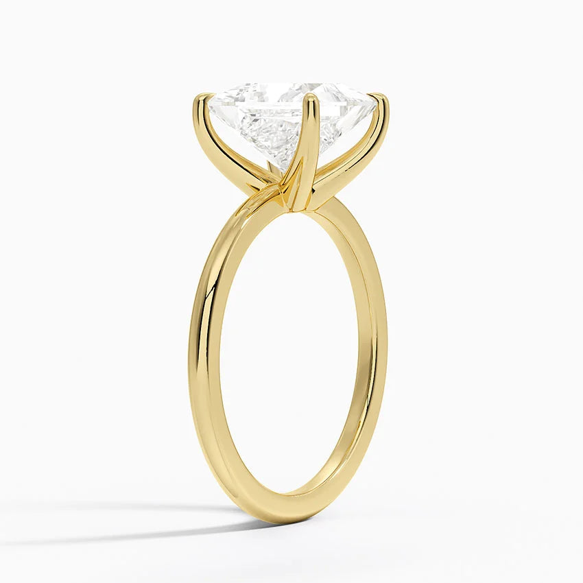 2ct Princess Cut Solitaire Diamond Wedding Ring