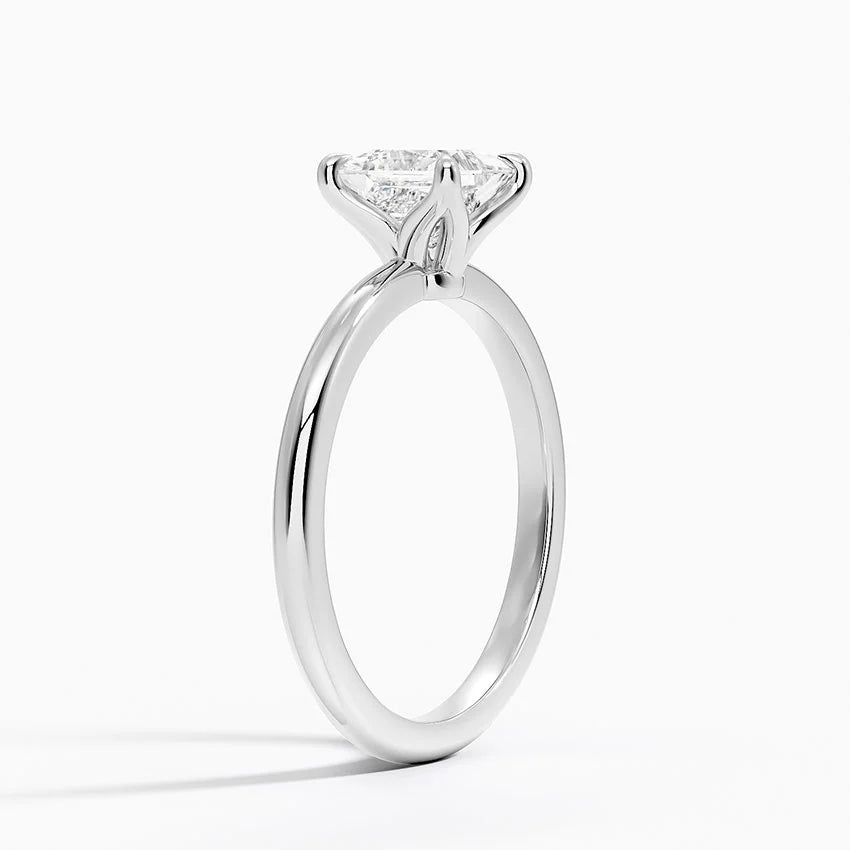 1ct Princess Cut Solitaire Diamond Wedding Ring