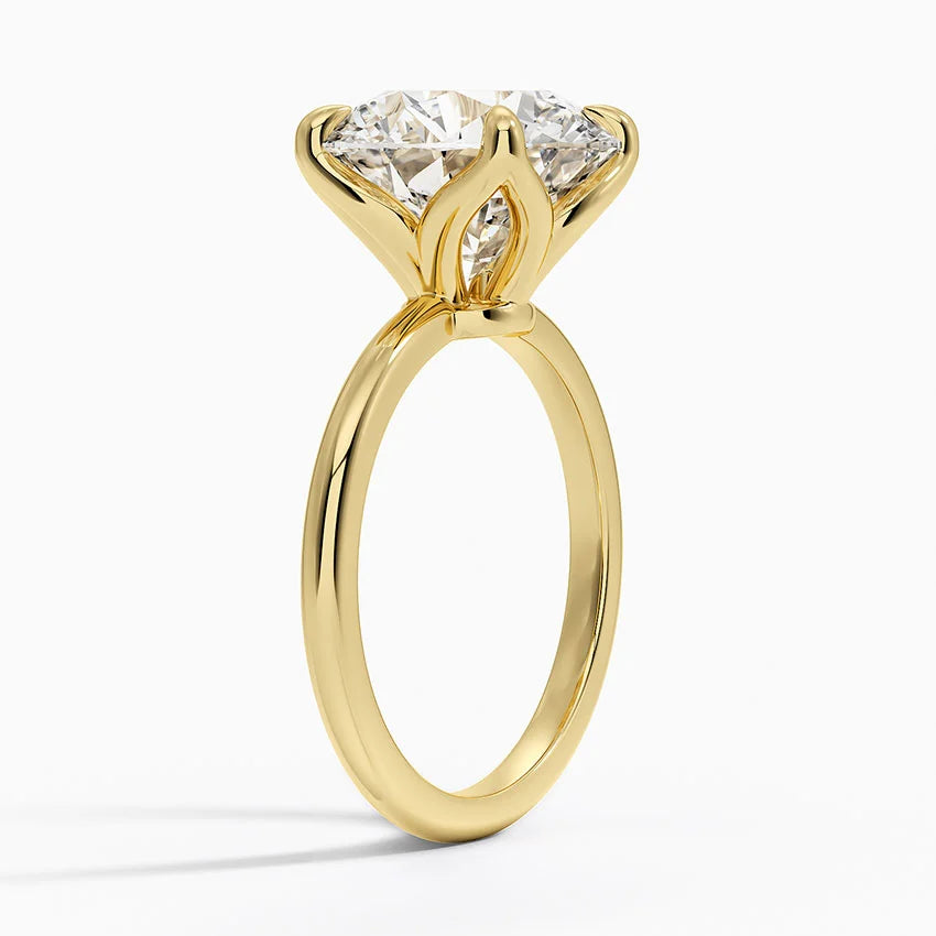 5ct Round Cut Solitaire Diamond Wedding Ring