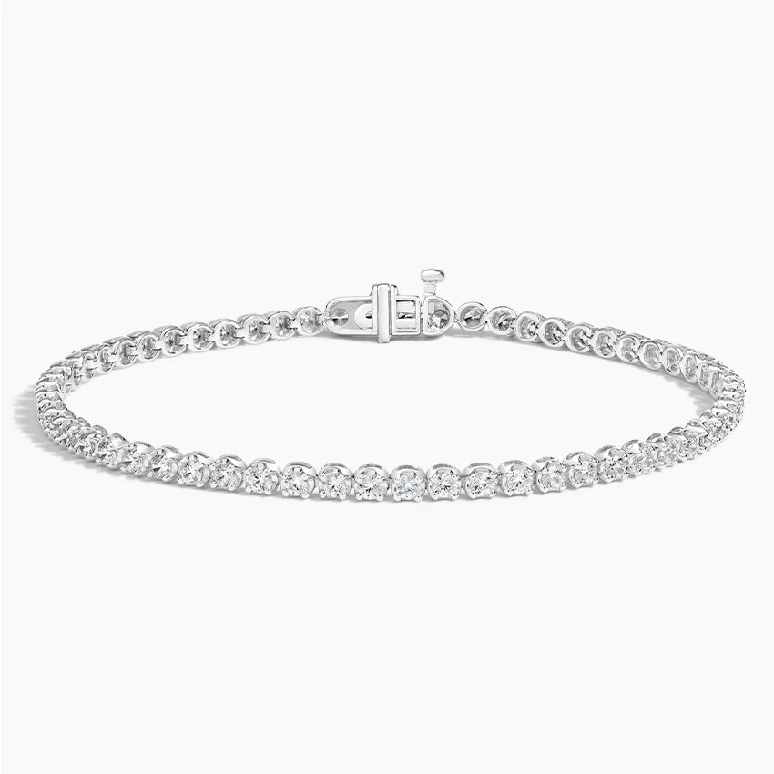 2ct Lab Diamond Silver Tennis Bracelet