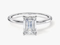1ct Emerald Cut Solitaire Diamond Wedding Ring