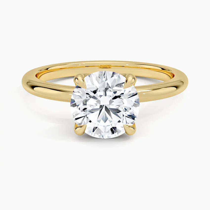 1.5ct Round Cut Solitaire Diamond Wedding Ring