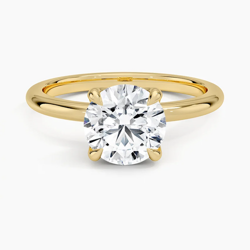 1.5ct Round Cut Solitaire Diamond Wedding Ring