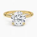 2.5ct Round Cut Solitaire Diamond Wedding Ring
