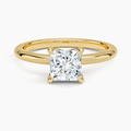 1ct Princess Cut Solitaire Diamond Wedding Ring