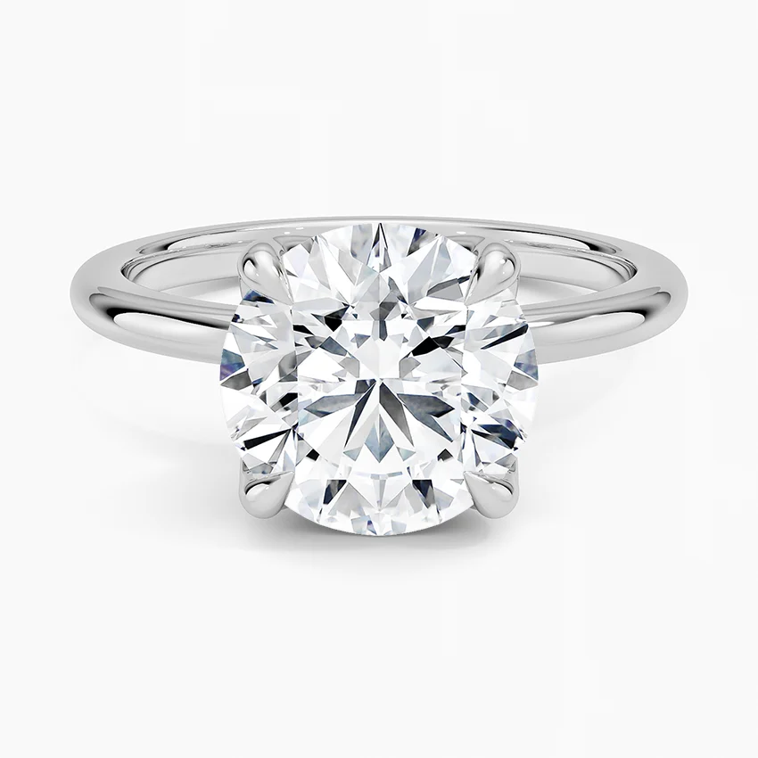 3.5ct Round Cut Solitaire Diamond Wedding Ring