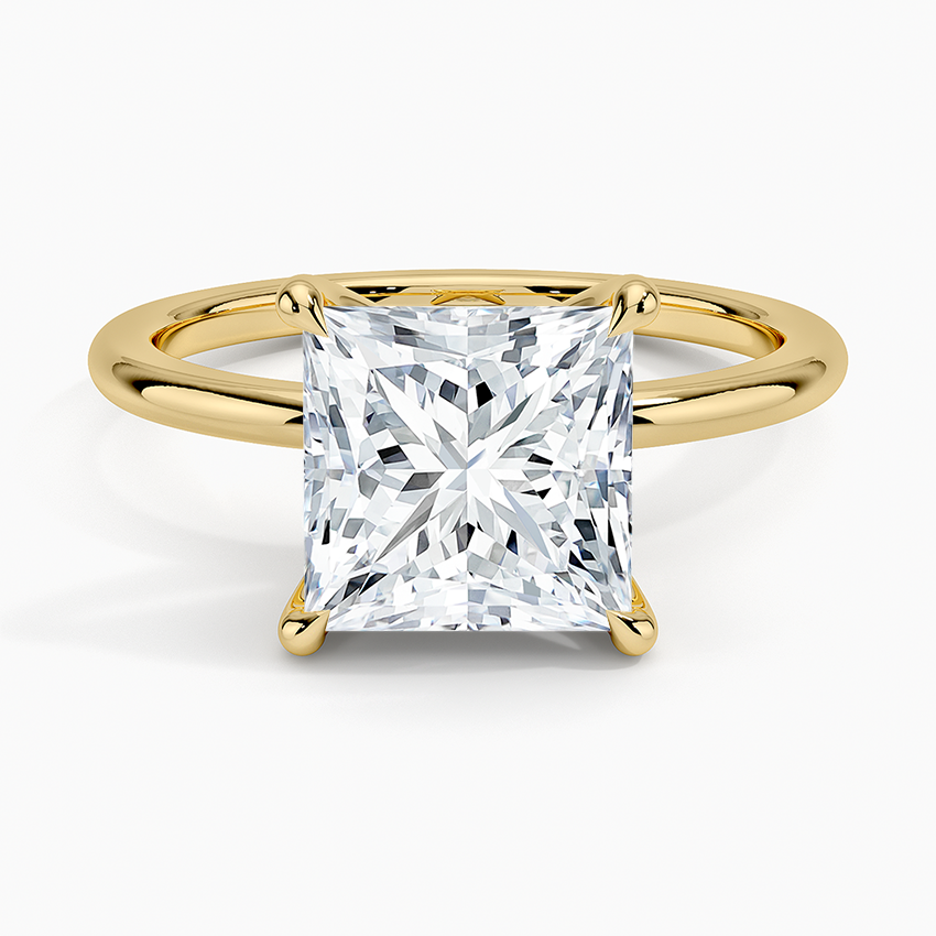 2.5ct Princess Cut Solitaire Diamond Wedding Ring