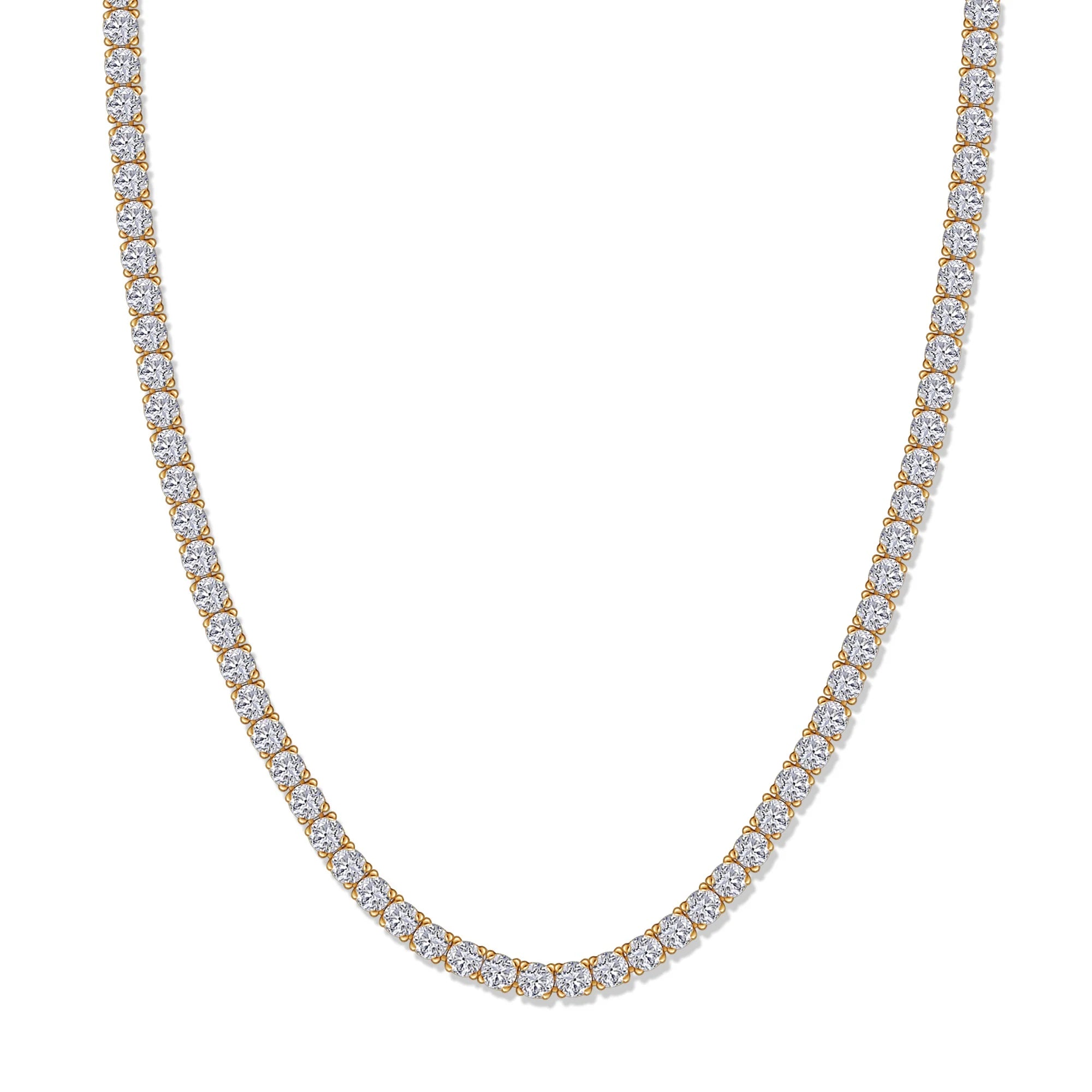 7cts Tennis Necklace 16in Round Cut Lab Grown Diamond