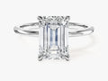 3.5ct Emerald Cut Solitaire Diamond Wedding Ring