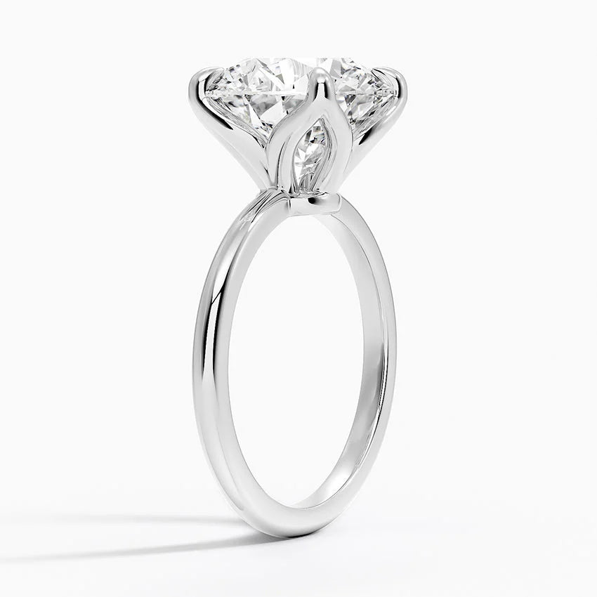 5ct Round Cut Solitaire Diamond Wedding Ring
