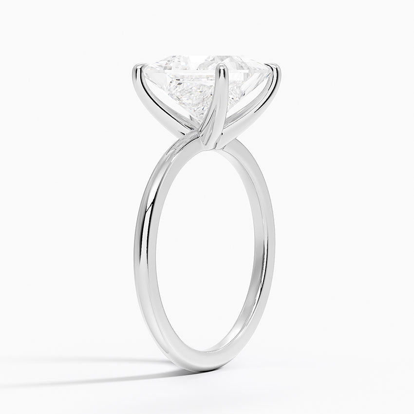 3.5ct Princess Cut Solitaire Diamond Wedding Ring