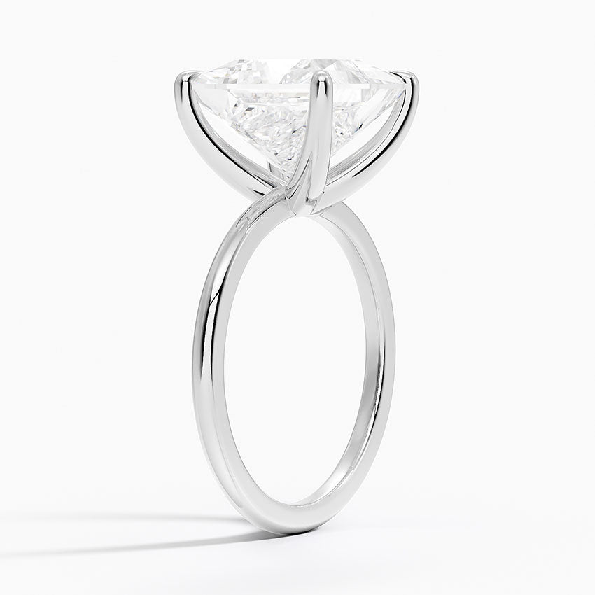 5ct Princess Cut Solitaire Diamond Wedding Ring