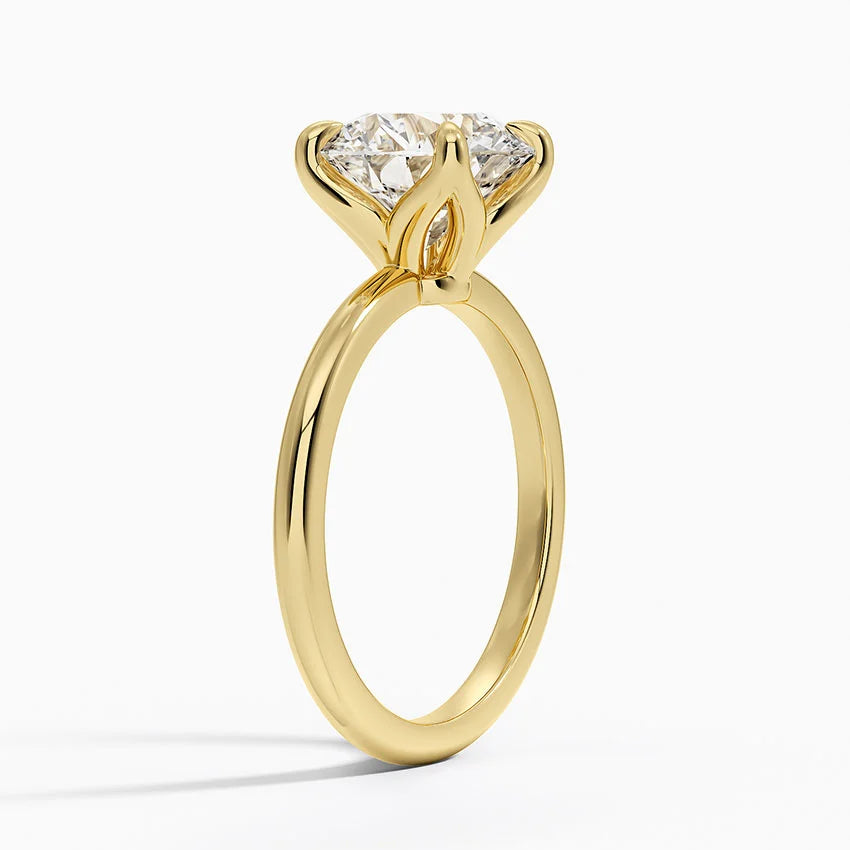 2.5ct Round Cut Solitaire Diamond Wedding Ring