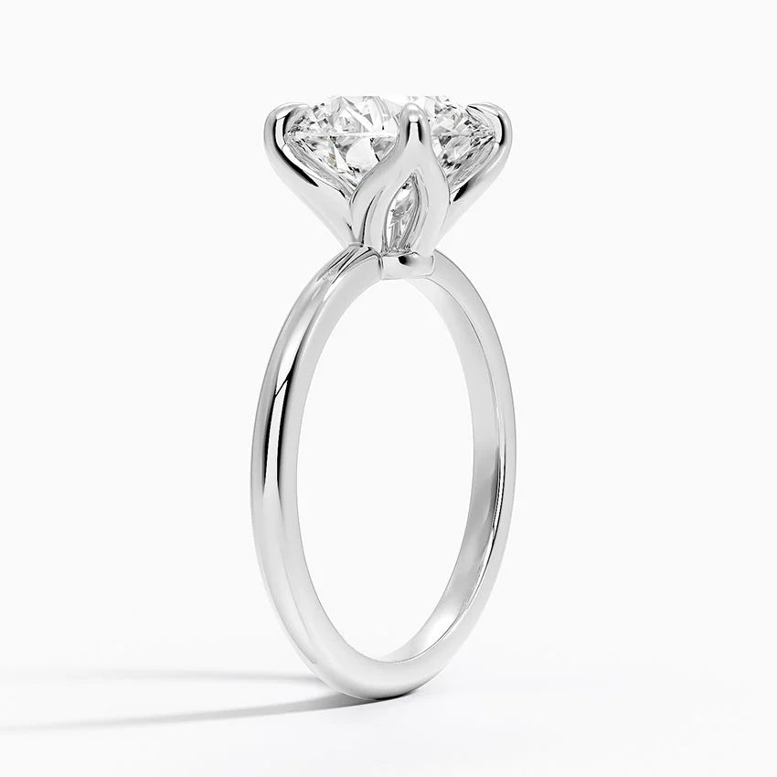 3.5ct Round Cut Solitaire Diamond Wedding Ring