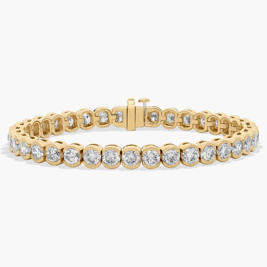 15ct Lab Diamond Gold Tennis Bracelet
