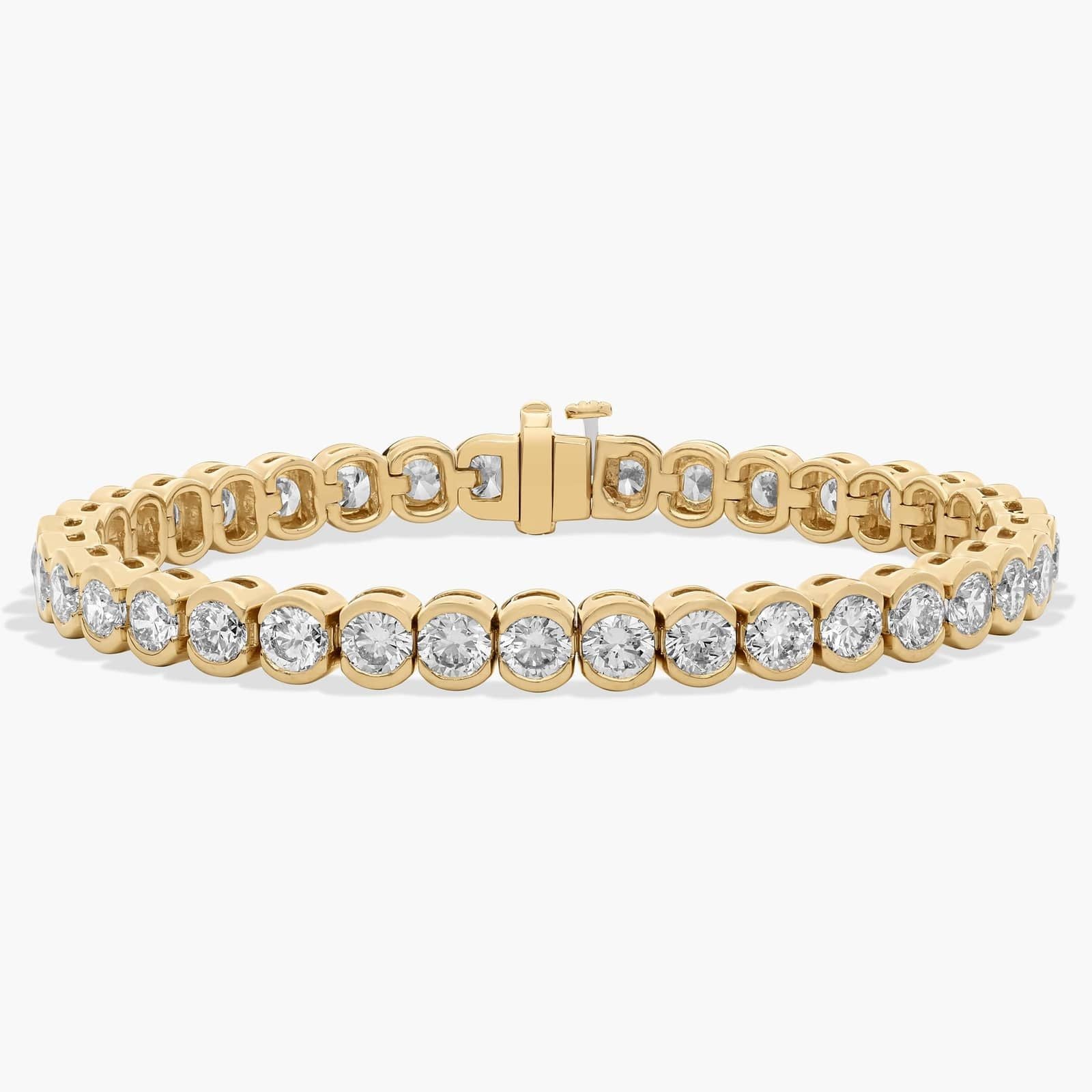 15ct Lab Diamond Gold Tennis Bracelet