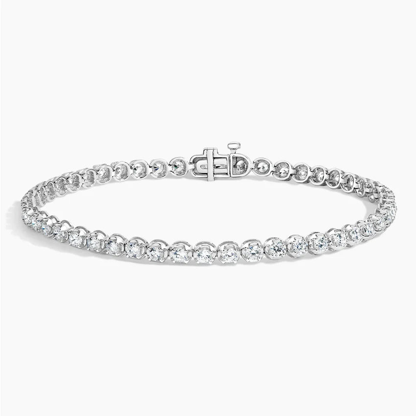 3ct Lab Diamond Gold Tennis Bracelet
