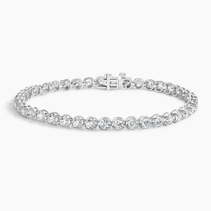 4ct Lab Diamond Gold Tennis Bracelet