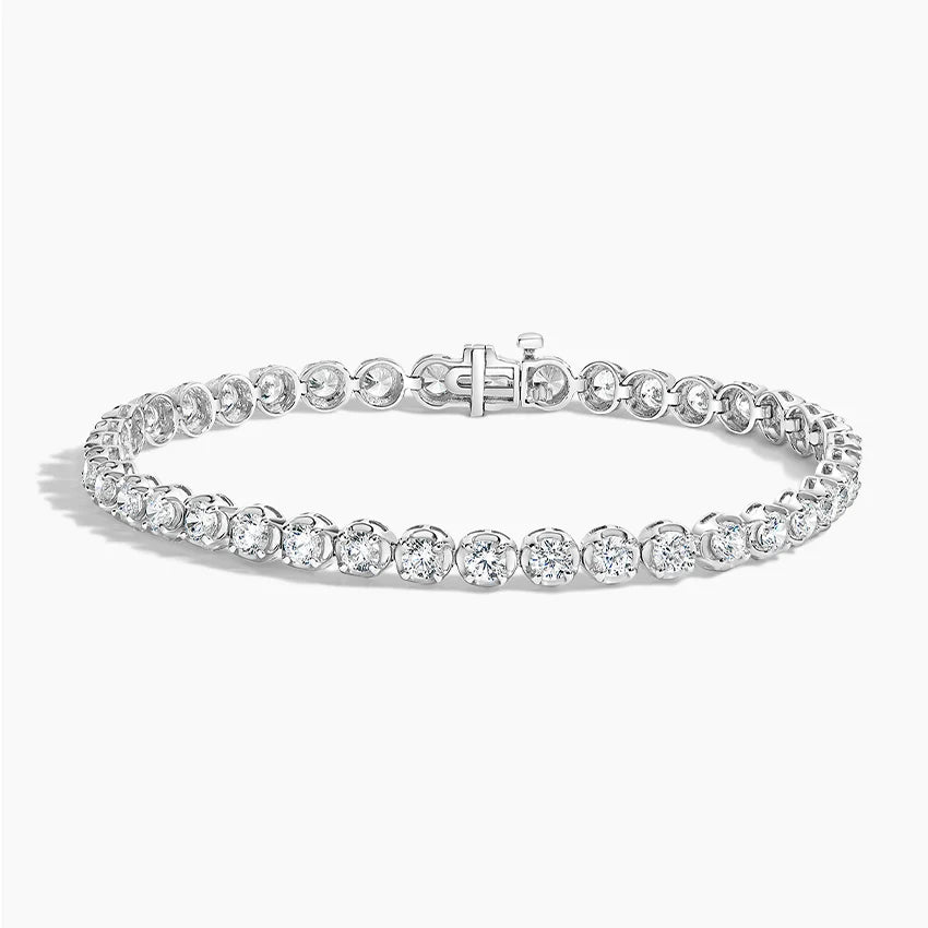 5ct Lab Diamond Gold Tennis Bracelet