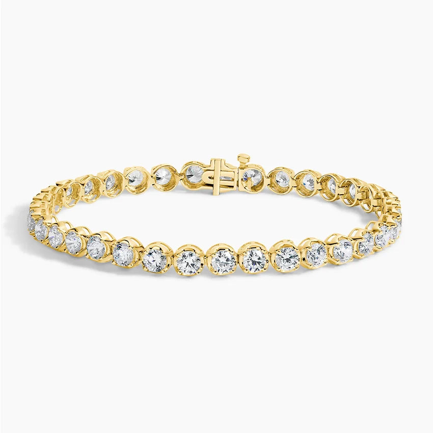 7ct Lab Diamond Gold Tennis Bracelet