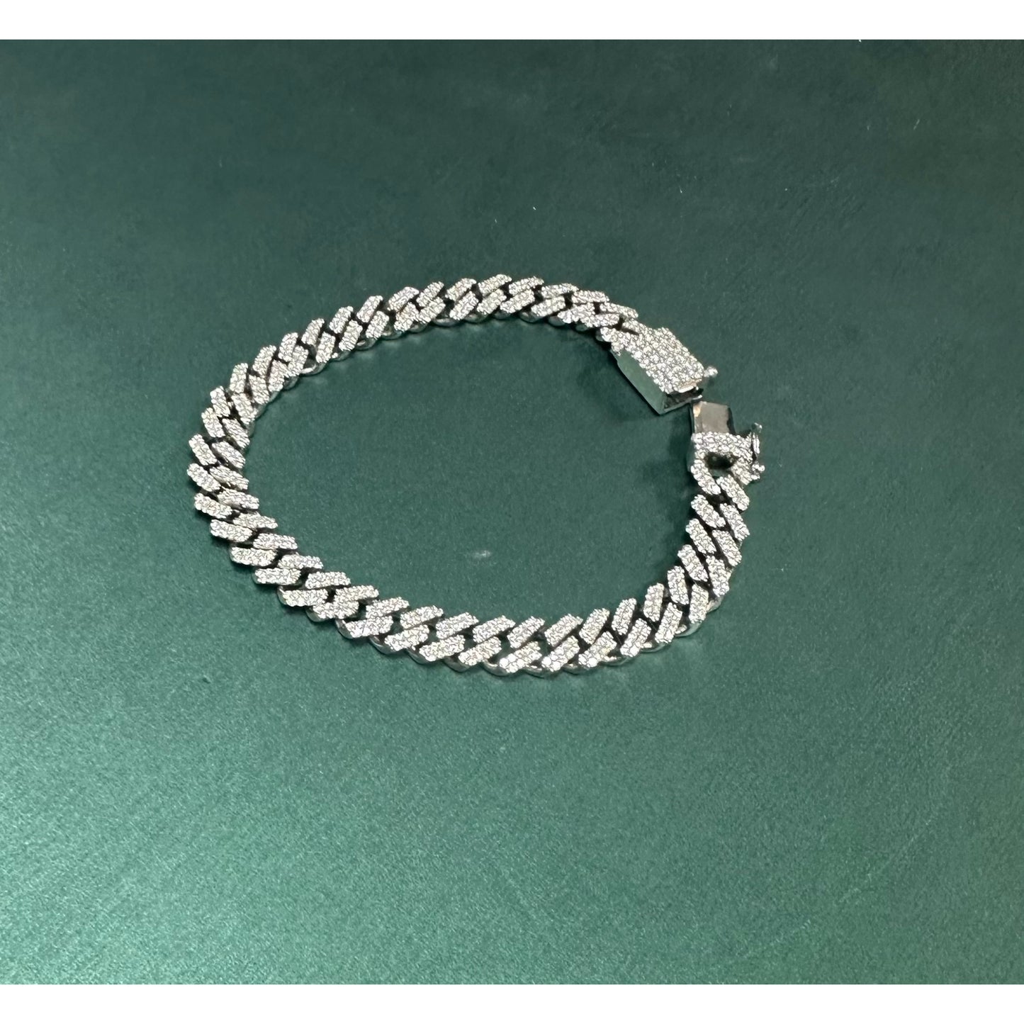 White gold cuban link z link style