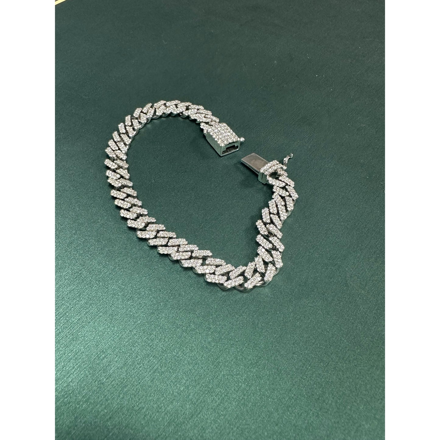 White gold cuban link z link style