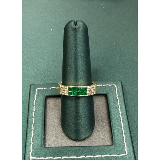 The Emerald Bar pinky ring