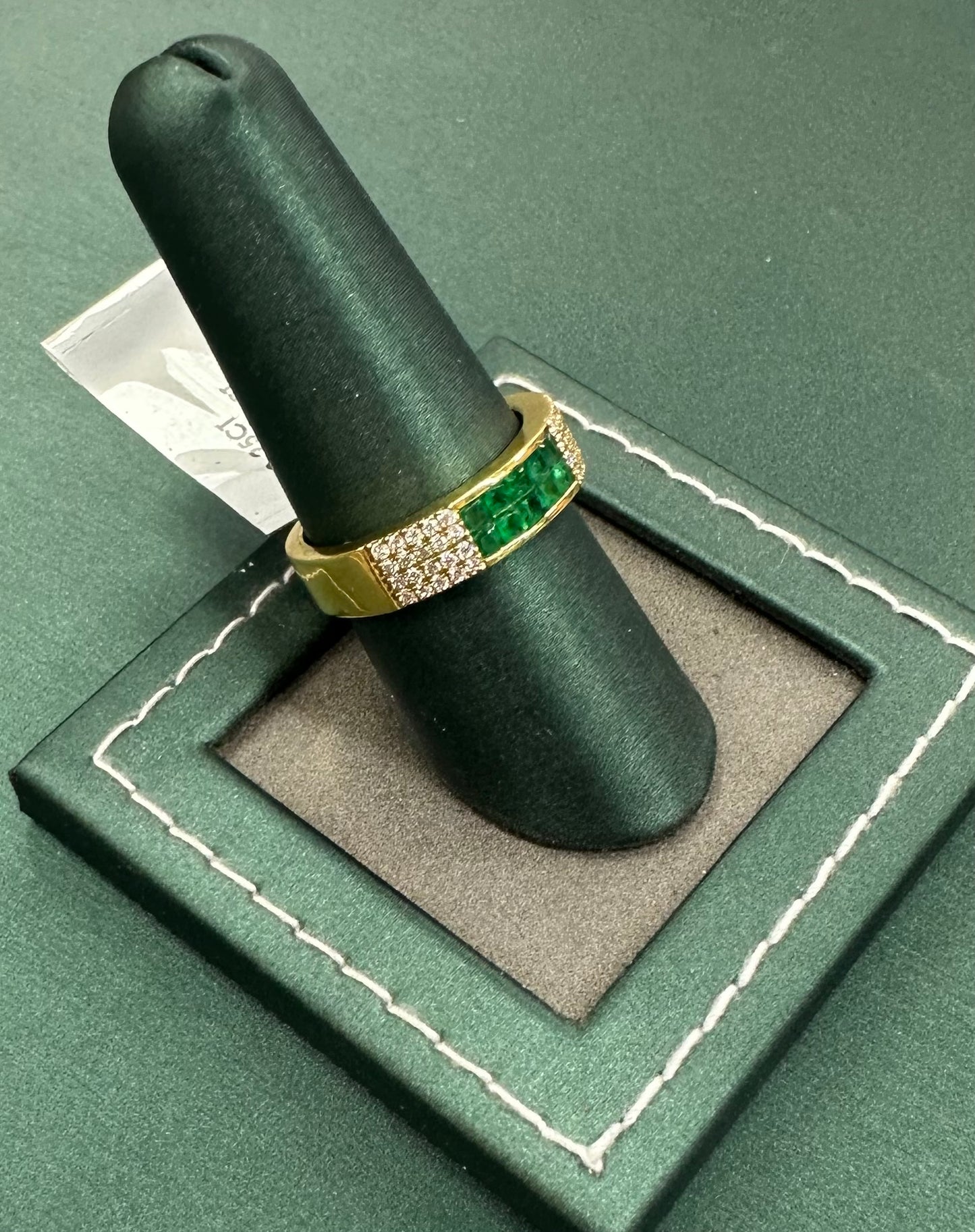 The Emerald Bar pinky ring