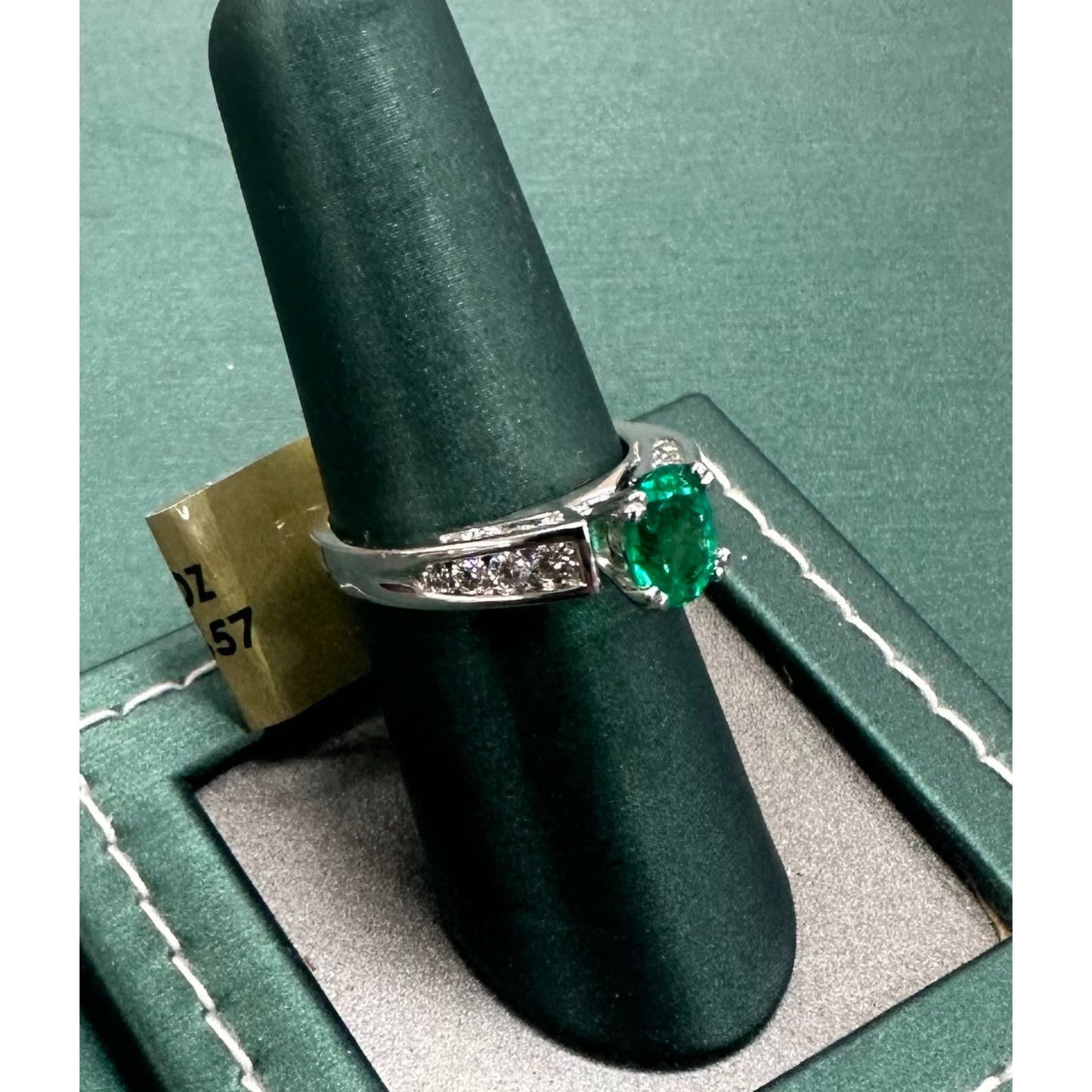 Crowns Cup Emerald and Diamond Ring