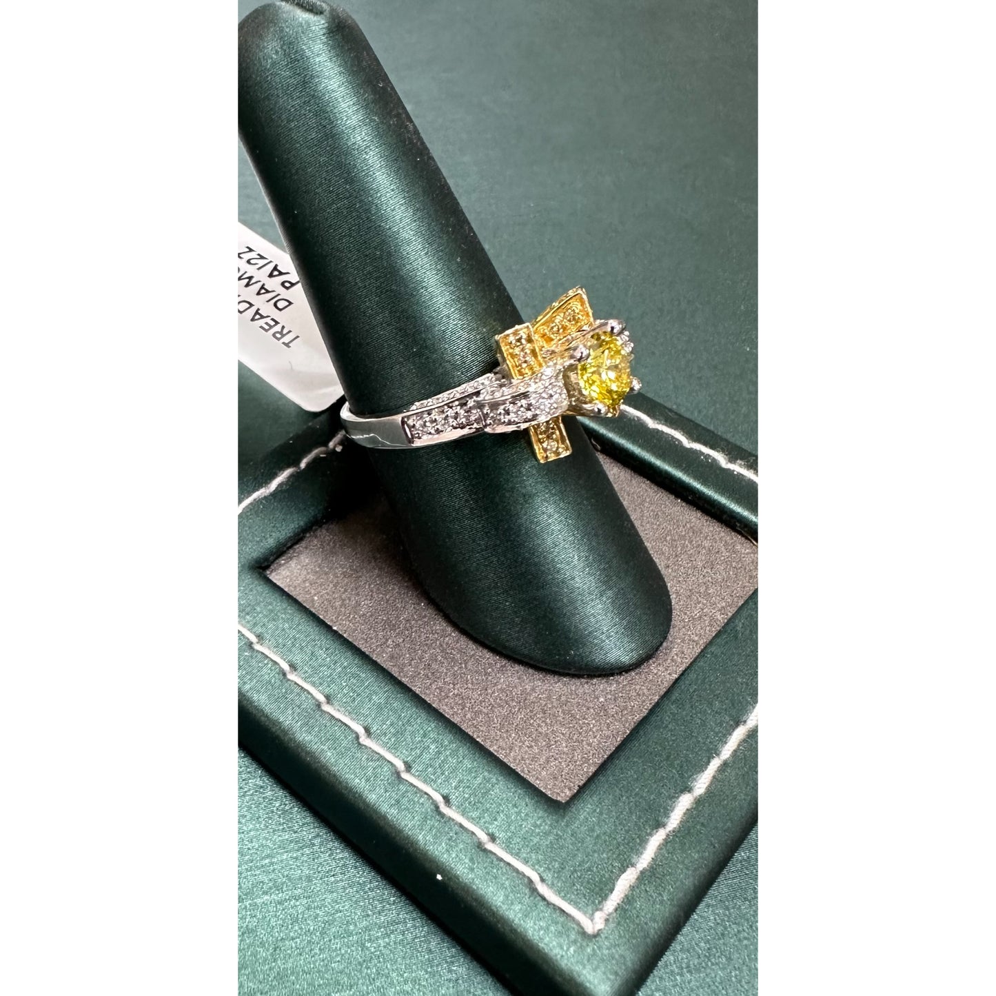Crown V Diamond Ring