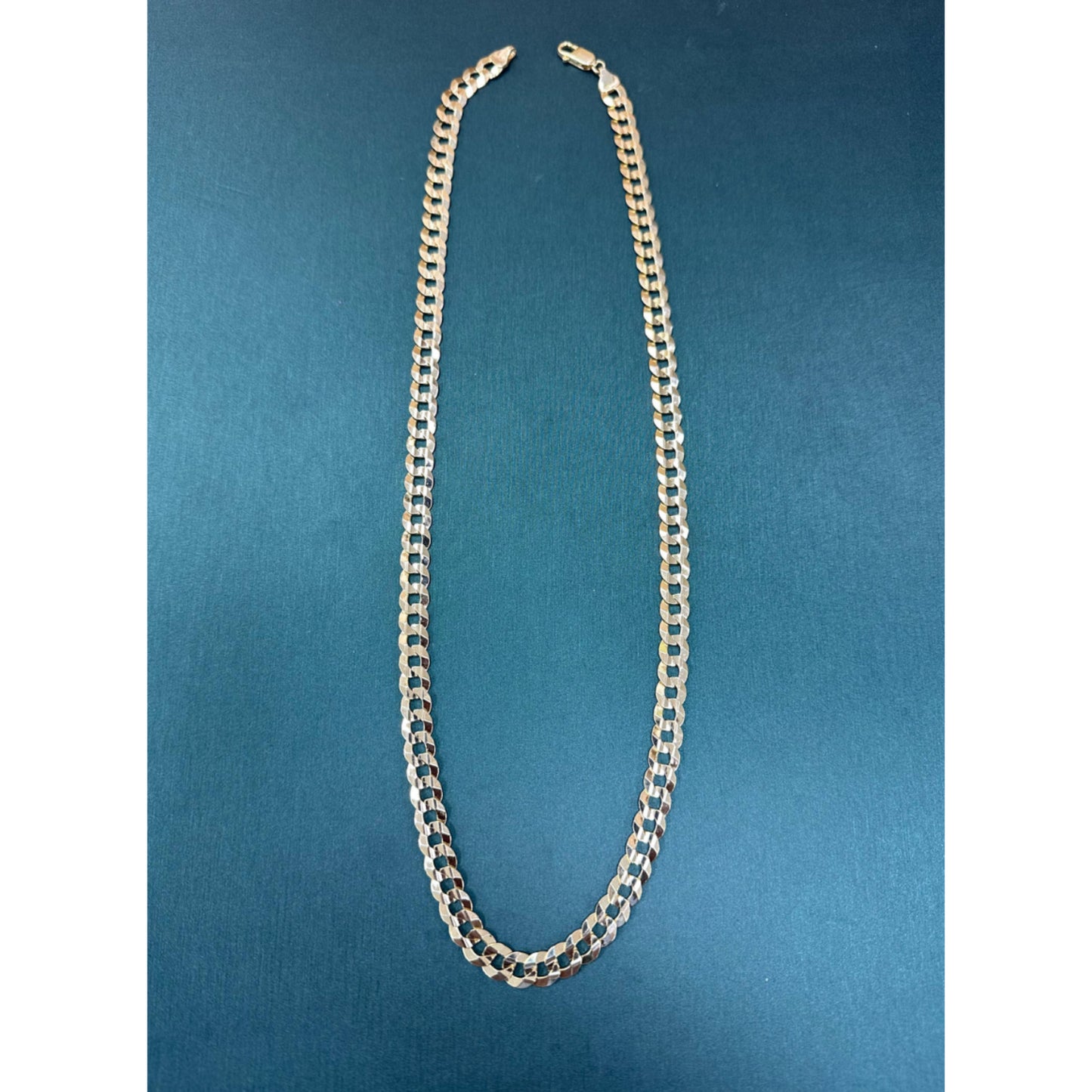 Curb Link Chain 8.2mm 18 inches 14k