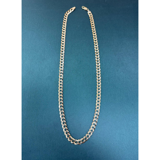 Curb Link Chain 8.2mm 18 inches 14k