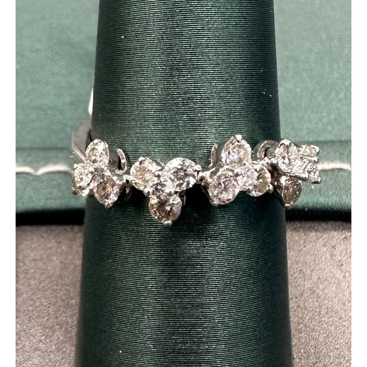 Diamond grapevine ring