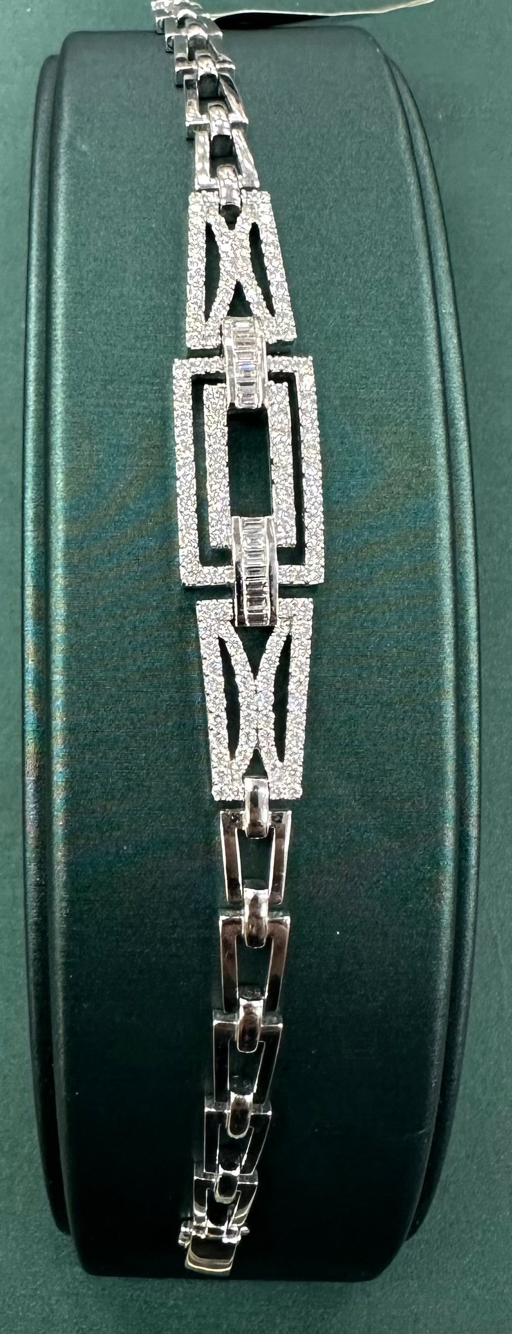 Diamond rectangle bracelet