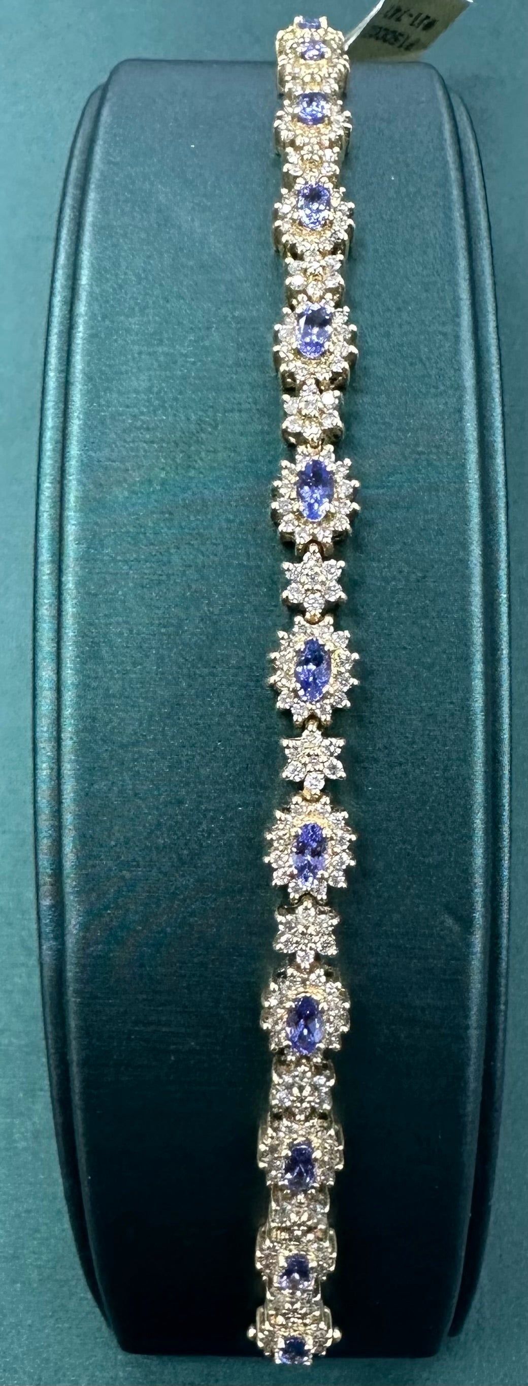 Tanzanite diamond star bracelet