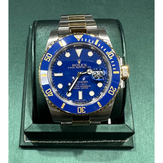 Rolex Submariner Two tone Blue dial 116613LB