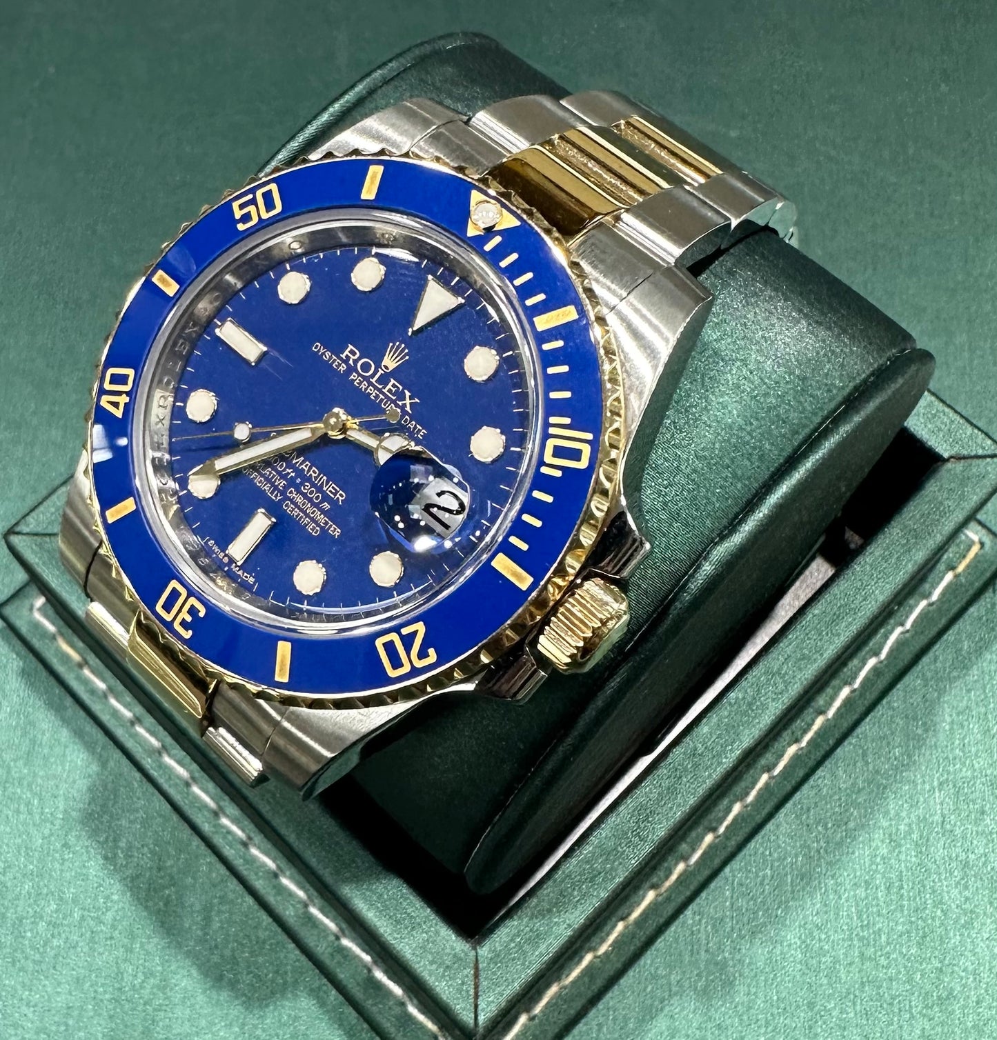 Rolex Submariner Two tone Blue dial 116613LB