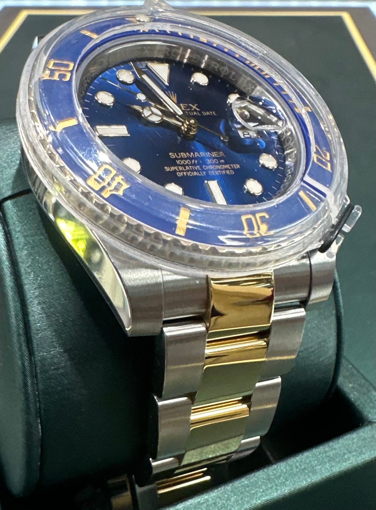 RolexSubmariner two tone Blue dial 116613LB